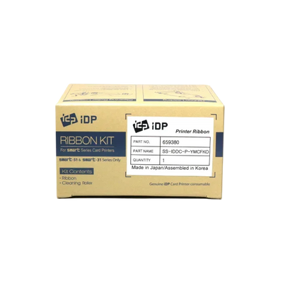 IDP Smart: Cinta - Ribbon - 659380 YMCFKO con UV panel - 200 prints